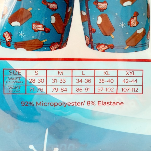 Good Humor Popsicle Swag Boxer Briefs Mens Medium Underwear Blue Red Fun Gift - Picture 7 of 7